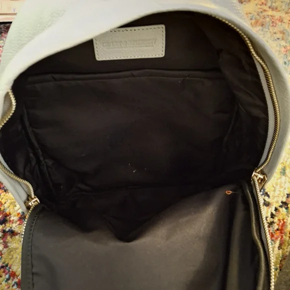 Grey Leather Backpack - Picture 6 of 6